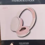 Sportowe słuchawki nauszne różowo-białe Fashion Boutique WK160626-3