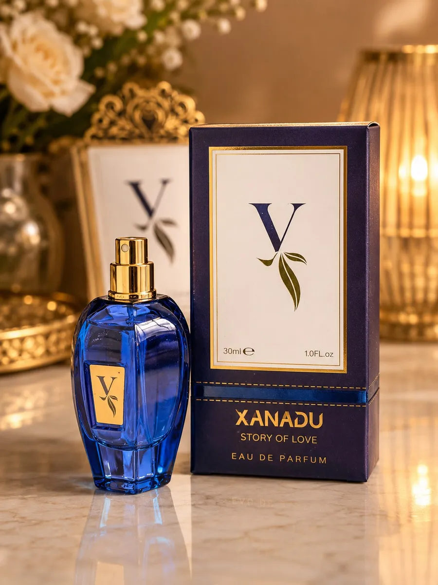 Perfumy Xanadu Story of Love 30ml granatowe flakon