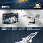Model samolotu myśliwca Chengdu J-20 Firefang 513 elementów