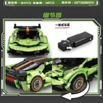 Zielony Zdalnie Sterowany Model Samochodu Sportowego 1:24