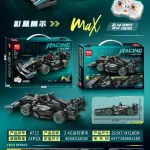 Zdalnie sterowany model wyścigowego bolidu 1:24 czarny z detalami