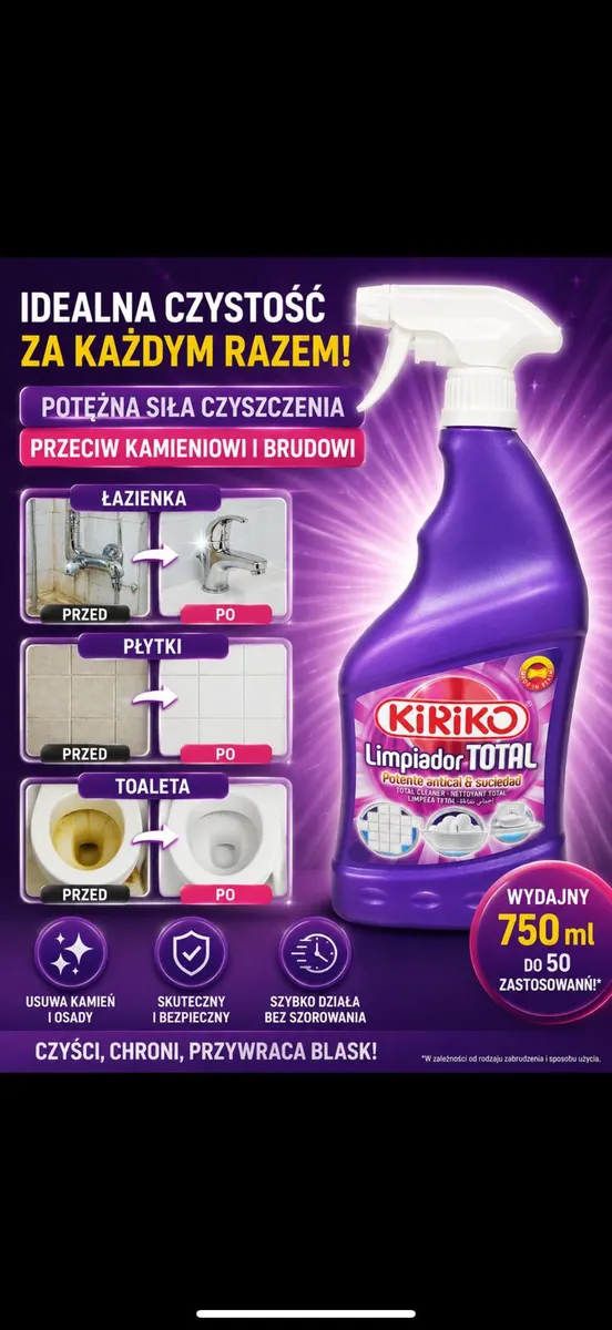 KiRiKo Total Cleaner środek czyszczący 750 ml fioletowy