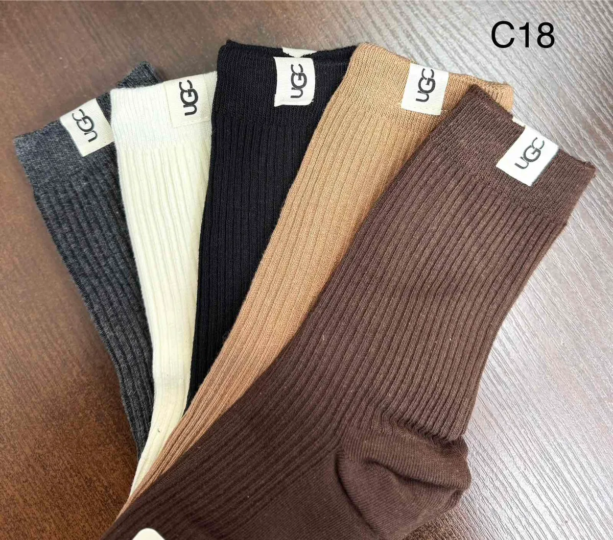 Skarpetki UGG prążkowane mix kolorów
