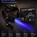 Latarka czołowa LED Bravon TG 3000M z UV i akumulatorem USB