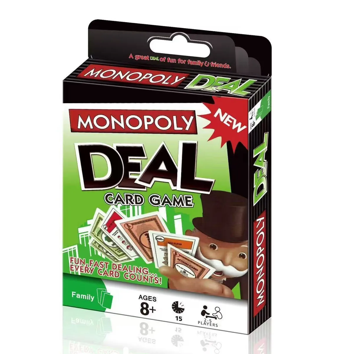 Monopoly Deal gra karciana zielona dla 2-5 graczy 8+