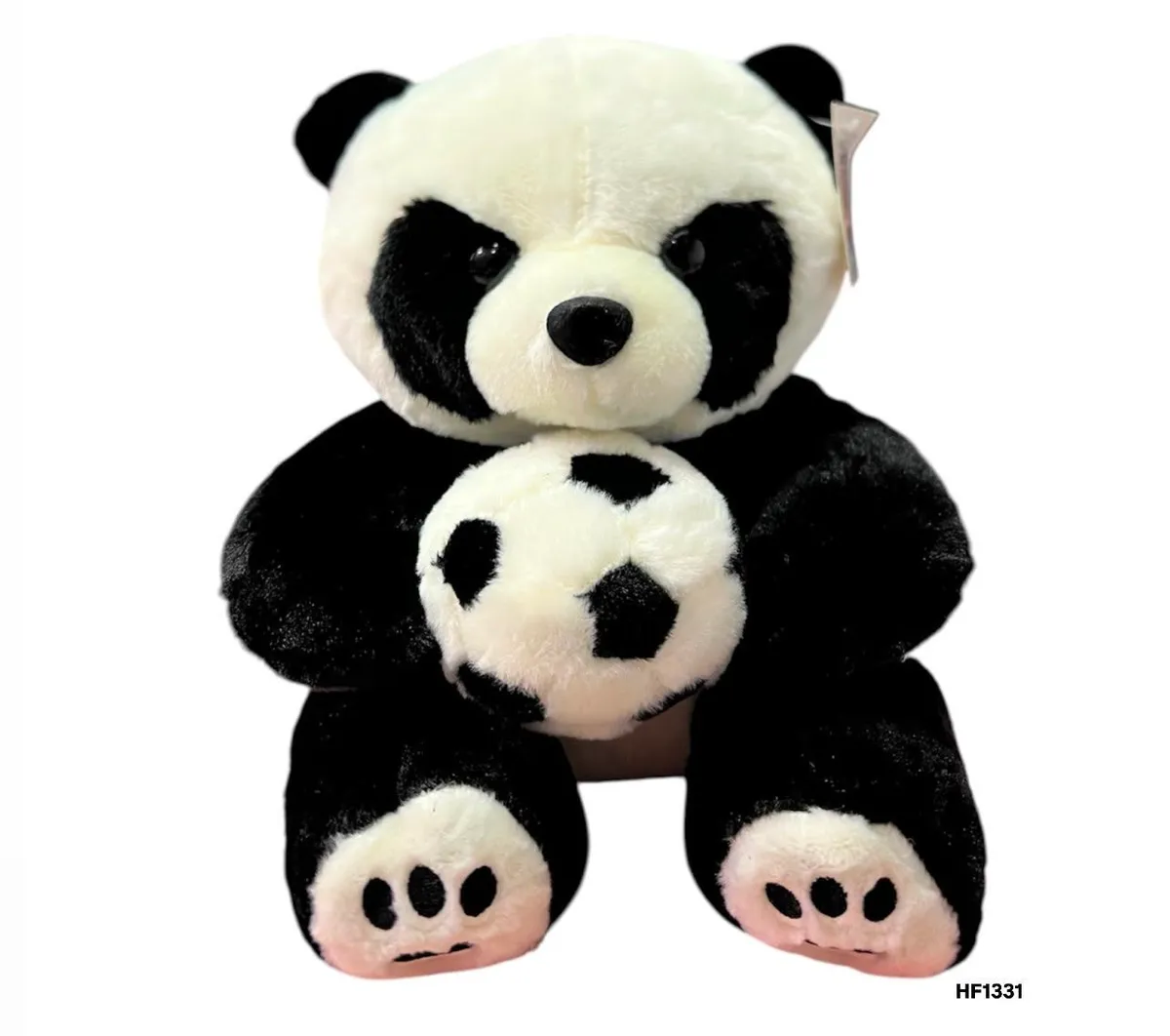 Pluszowa panda czarno-biała z piłką 27cm