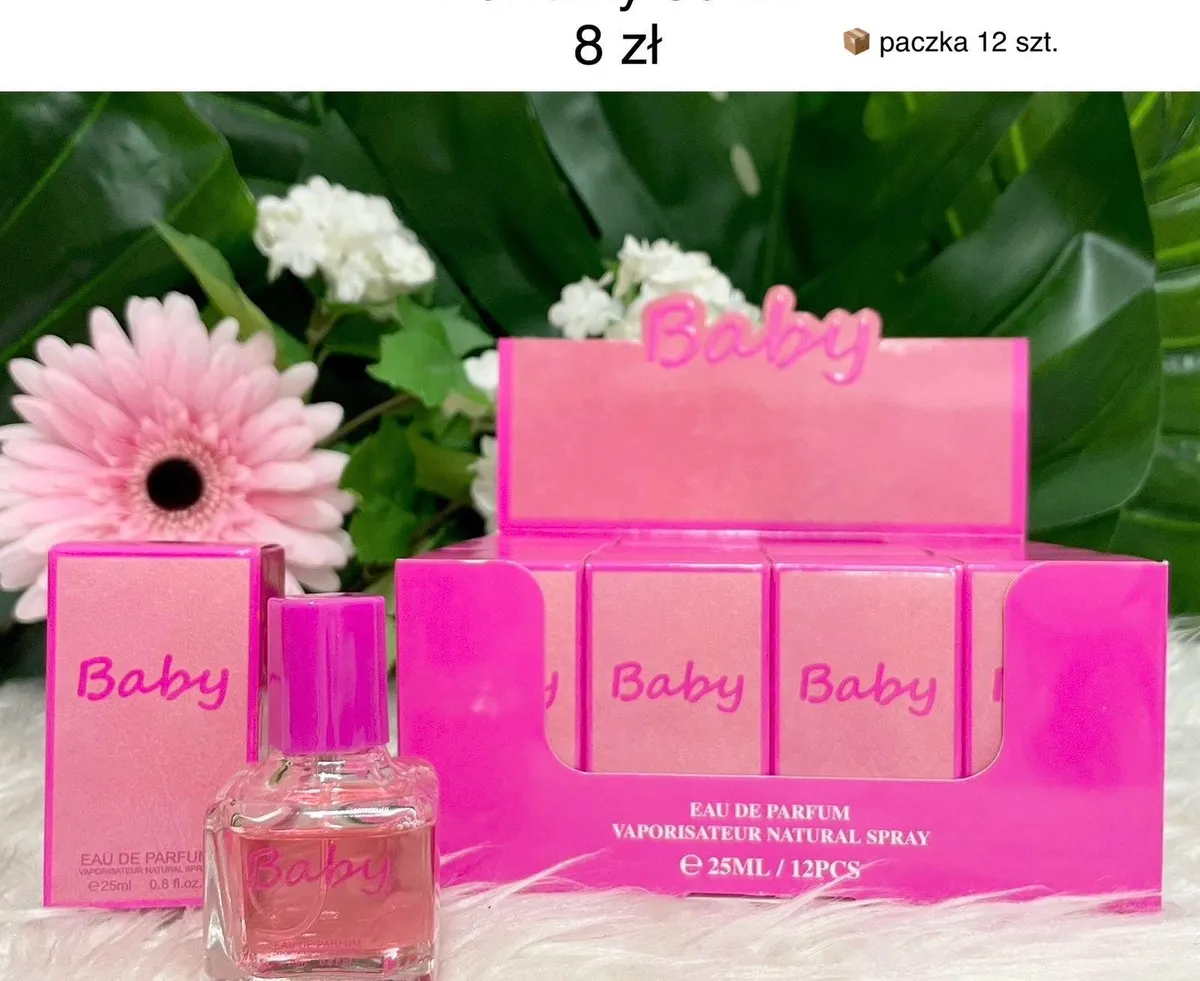 Perfumy Baby 25 ml różowe opakowanie z atomizerem