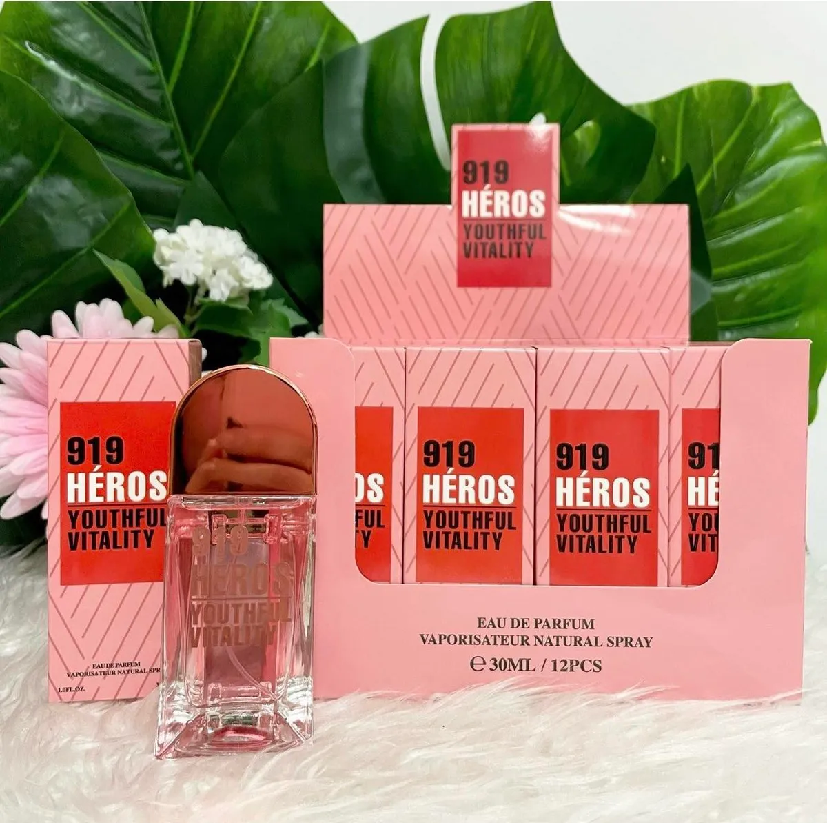 Perfumy 919 Héros Youthful Vitality 30 ml różowe