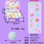 Kule do kąpieli z zabawką niespodzianką, pastelowe, 4,8 cm