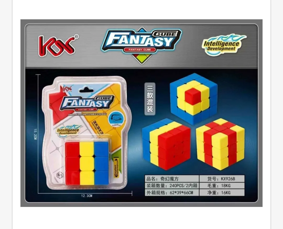 Kostka logiczna Fantasy Cube 3x3x3 kolorowa edukacyjna