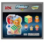 Kostka Rubika 3x3 z figurką postaci pomarańczową