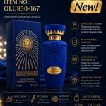 Perfumy męskie OLU830-167 30ml granatowo-złote luksusowe