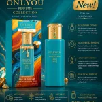 OnlyYou Perfumy Turkusowe 30ml z Złotymi Detalami