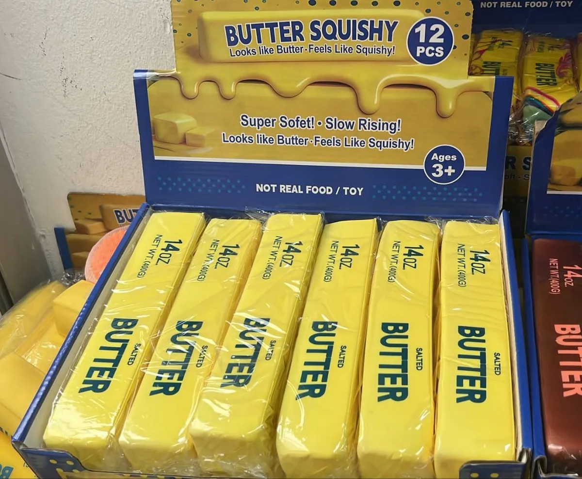 Butter Squishy Antystresowy Żółty 14oz 400g