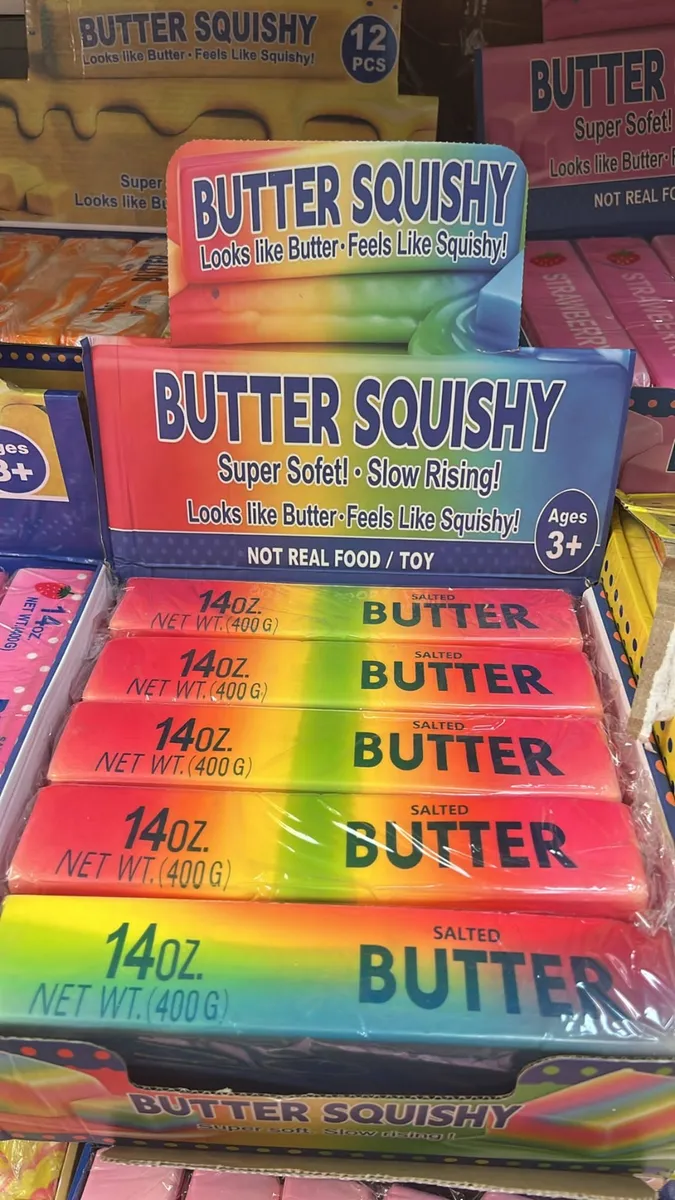 Butter Squishy Kolorowa Masa Plastyczna 24cm Miękka