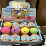 Kolorowe Squishy Steam Bunz Dim Sum - miękka zabawka antystresowa