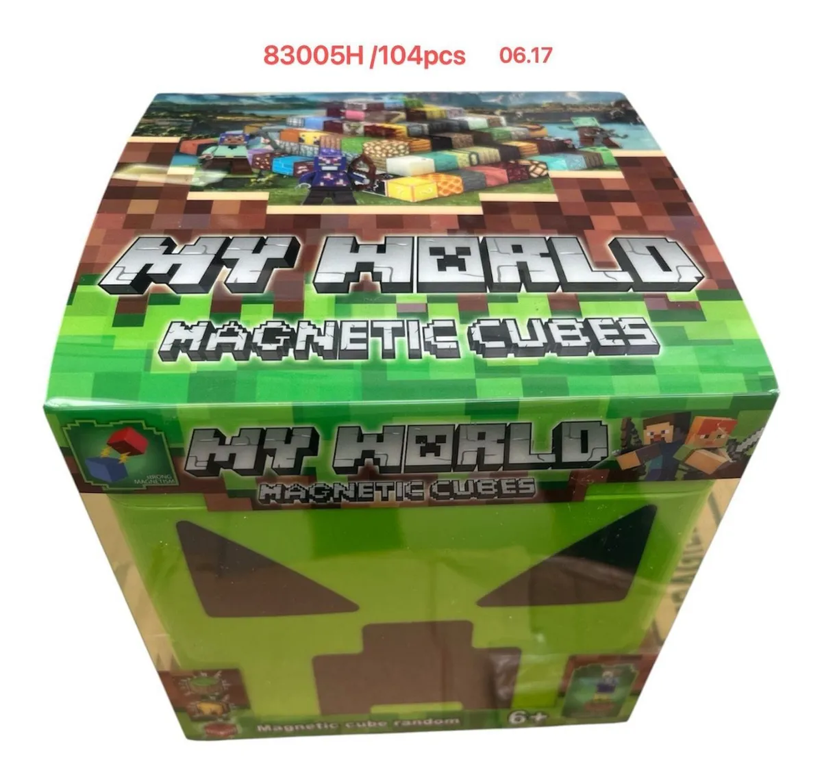 My World Magnetic Cubes Zestaw 104 elementów Zielony