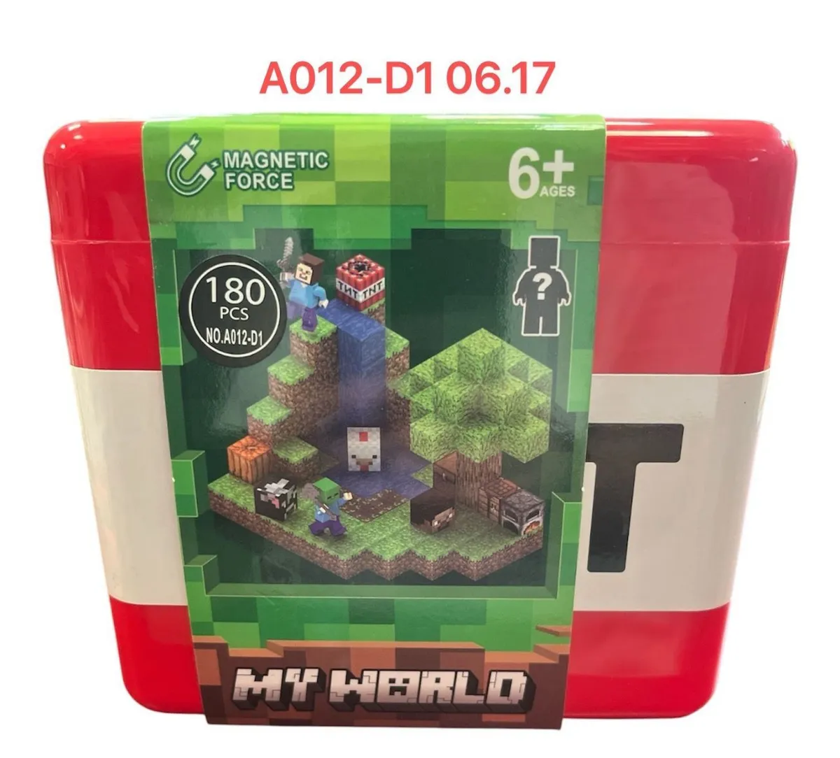 Klocki My World 180 elementów z magnetyczną siłą, 6+ lat