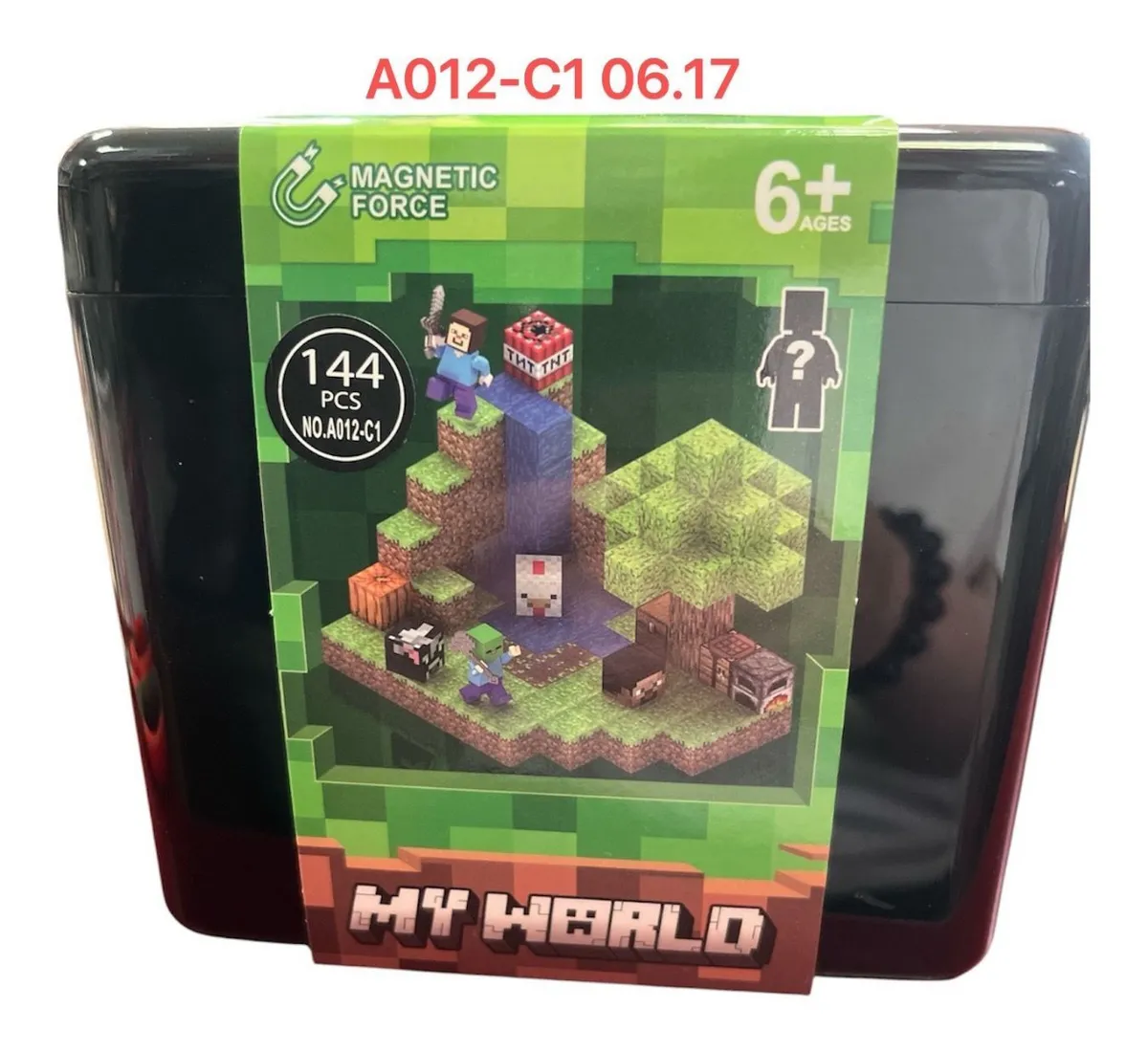 Klocki magnetyczne My World 144 elementy dla dzieci 6+