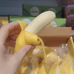 Produktrealistyczny banan zabawka żółty WK180626-1
