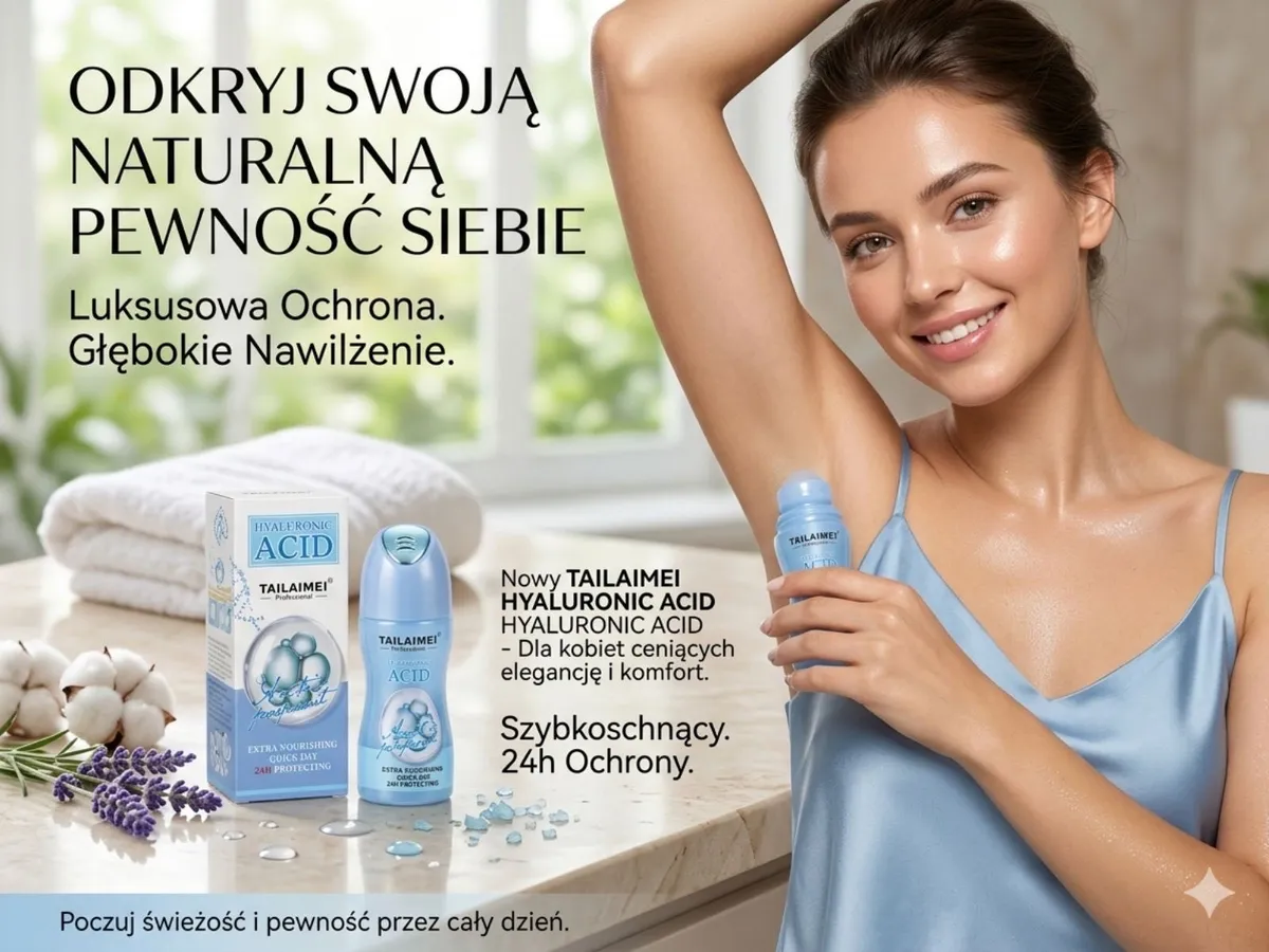 TAILAIMEI Roll-on z kwasem hialuronowym szybkoschnący 24h ochrona