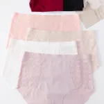 Majtki damskie Finella z koronką pastelowe XL-XXXL