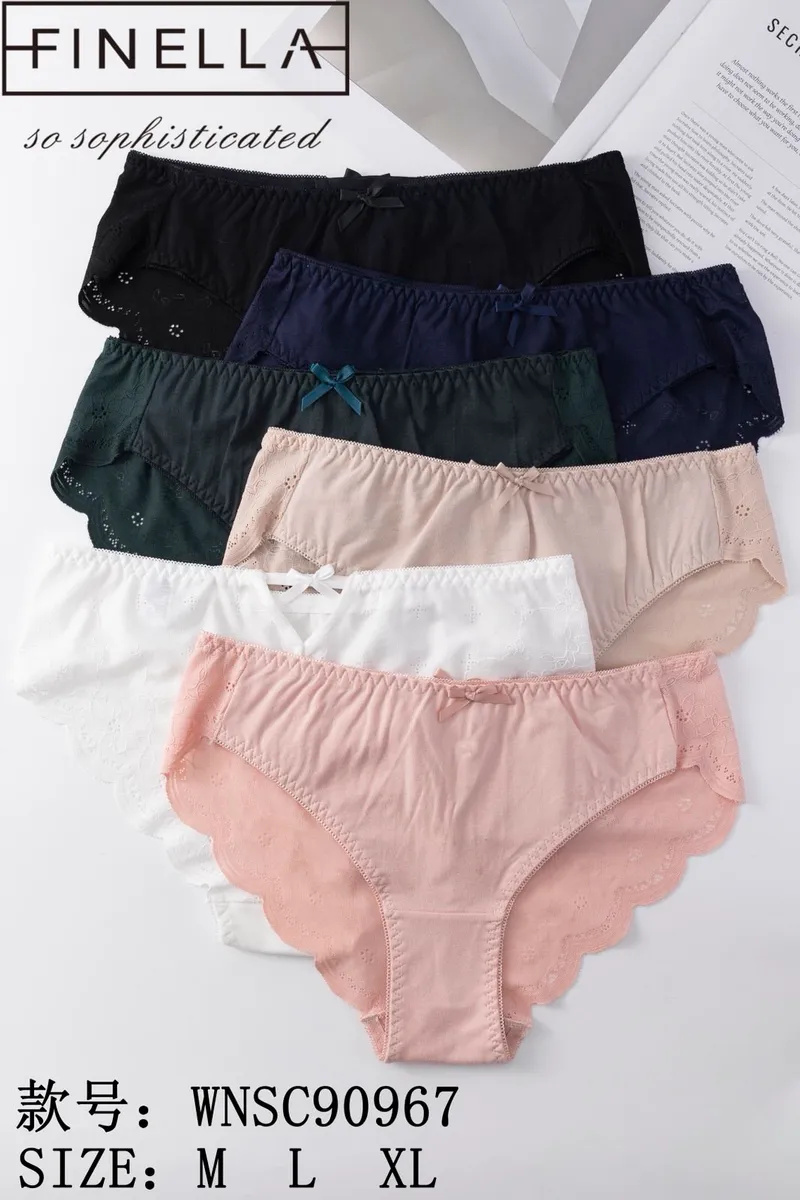 Majtki damskie FINELLA z koronką w 6 kolorach M-XL