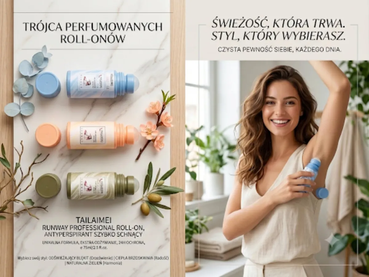 TAILAIMEI Roll-on antyperpirant szybkoschnący 75ml mix zapachów