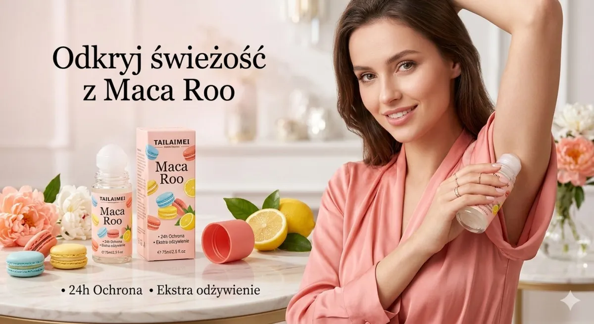 Tailaimei Maca Roo dezodorant roll-on 75ml z ekstraktem cytryny