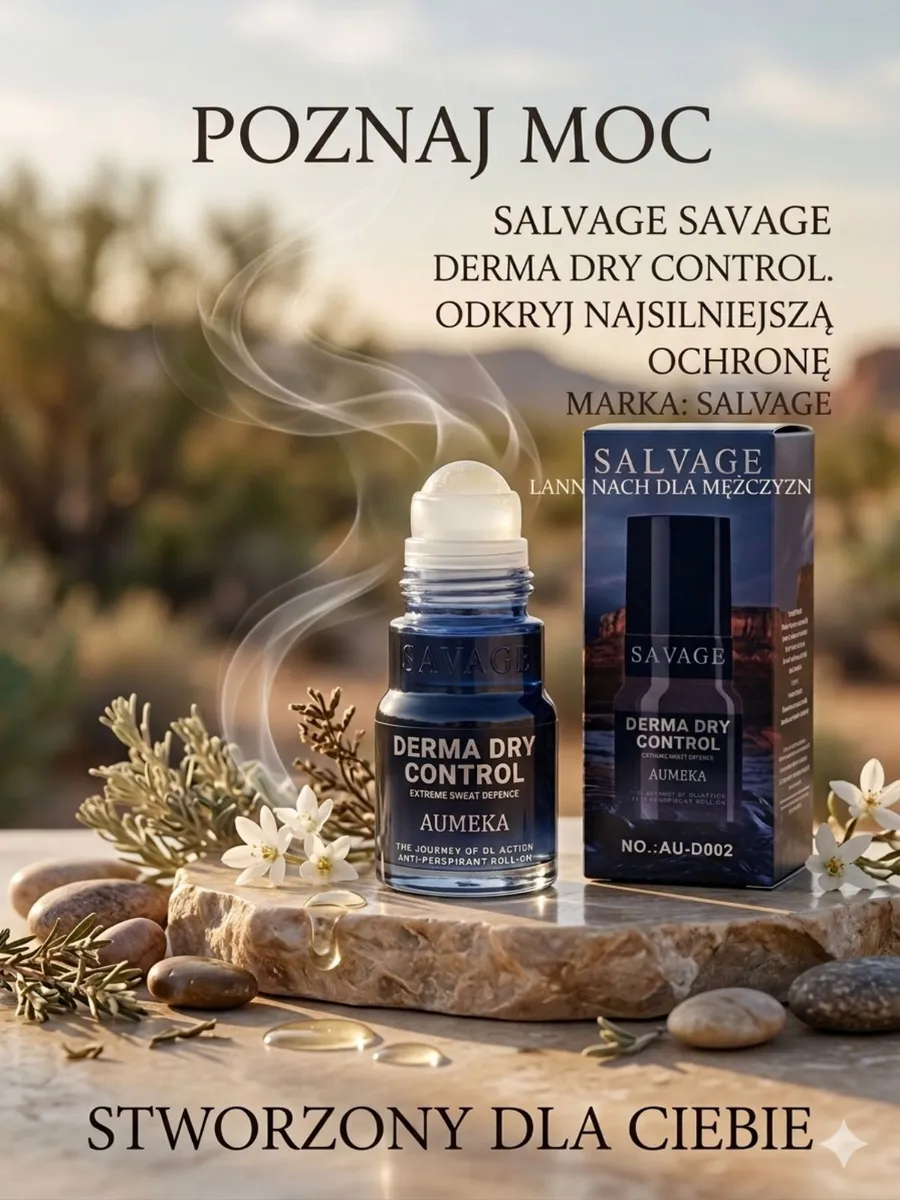 Salvage Derma Dry Control Dezodorant Roll-On dla Mężczyzn