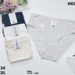 Majtki damskie MEDOOSI z koronką w kolorach basic L-XXL