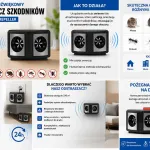 Ultradźwiękowy odstraszacz szkodników Dual Sonic czarno-srebrny