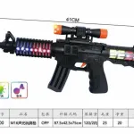 Karabin zabawkowy M16 czarny z podświetleniem i dźwiękiem 41 cm