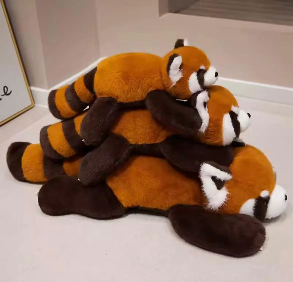 Pluszowa maskotka panda czerwona 30 cm miękka