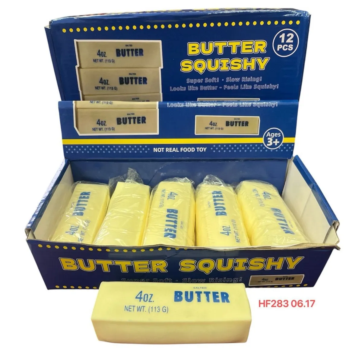 Butter Squishy zabawka antystresowa imitująca kostkę masła 113g