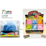 Płynny kulisty klocek Squeez Ball niebiesko-biały 5 cm
