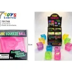 Klocki do ściskania Cube Squeeze Ball kolorowe 6 cm