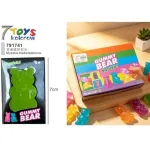 Kolorowe miękkie gniotki miś Gummy Bear 7 cm 12 sztuk