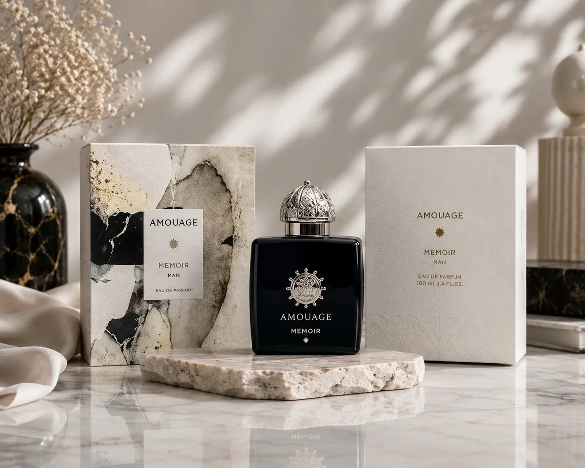 Amouage Memoir Man Perfumy 100ml Czarny Flakon