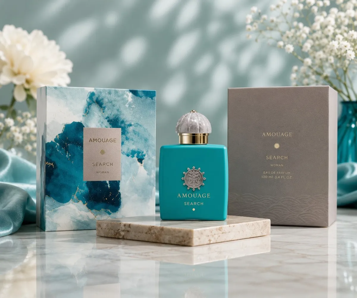 Amouage Search Woman Perfumy 100ml Turkusowy Flakon