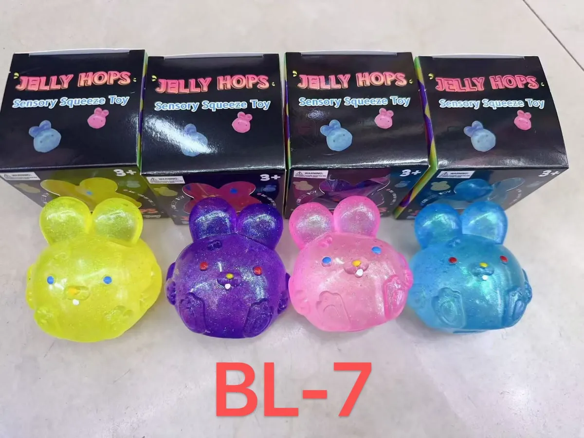 Jelly Hops Sensoryczna Antystresowa Zabawka Królik Mix Kolorów