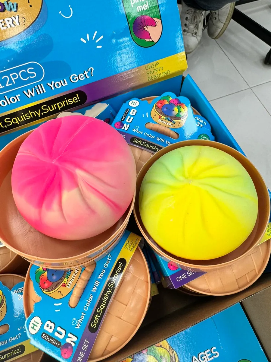 Squishy Bułeczka Antystresowa Kolorowa Miękka Zabawka