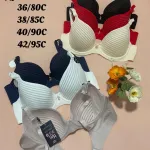 Biweier Biustonosz Push-up w Paski 36-42 C Kolory Mix