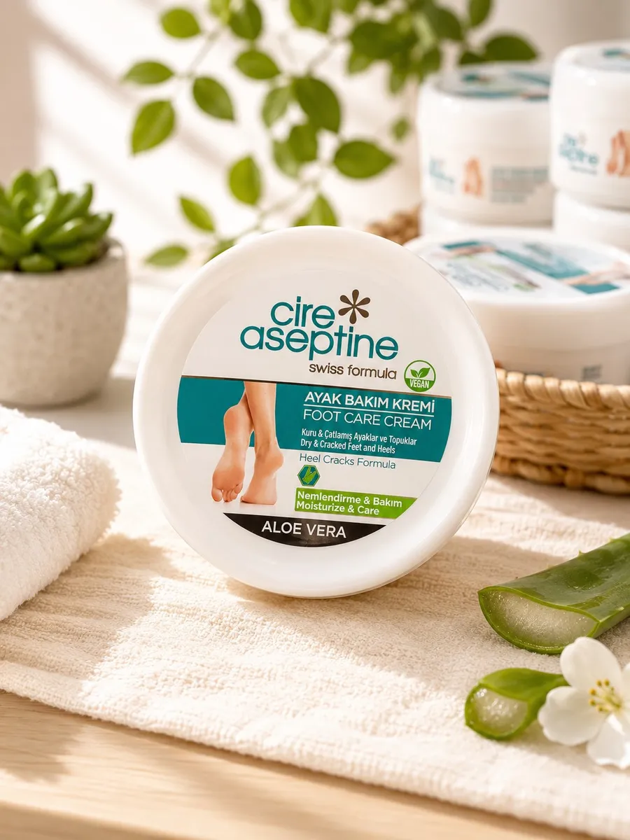 Krem do pielęgnacji stóp Cire Aseptine Aloe Vera na suche pięty
