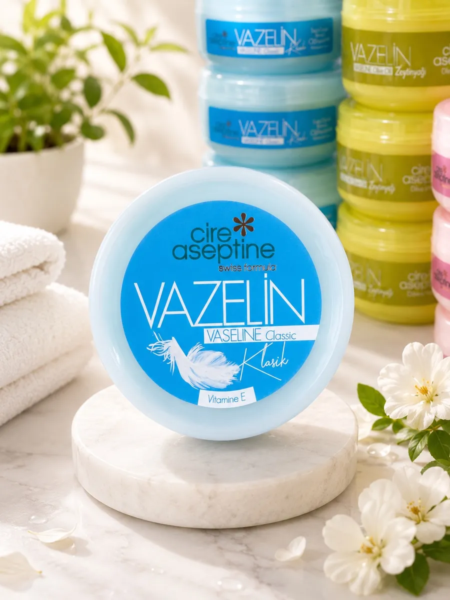 Cire Aseptine Vaseline Classic z Witaminą E wielofunkcyjny balsam nawilżający