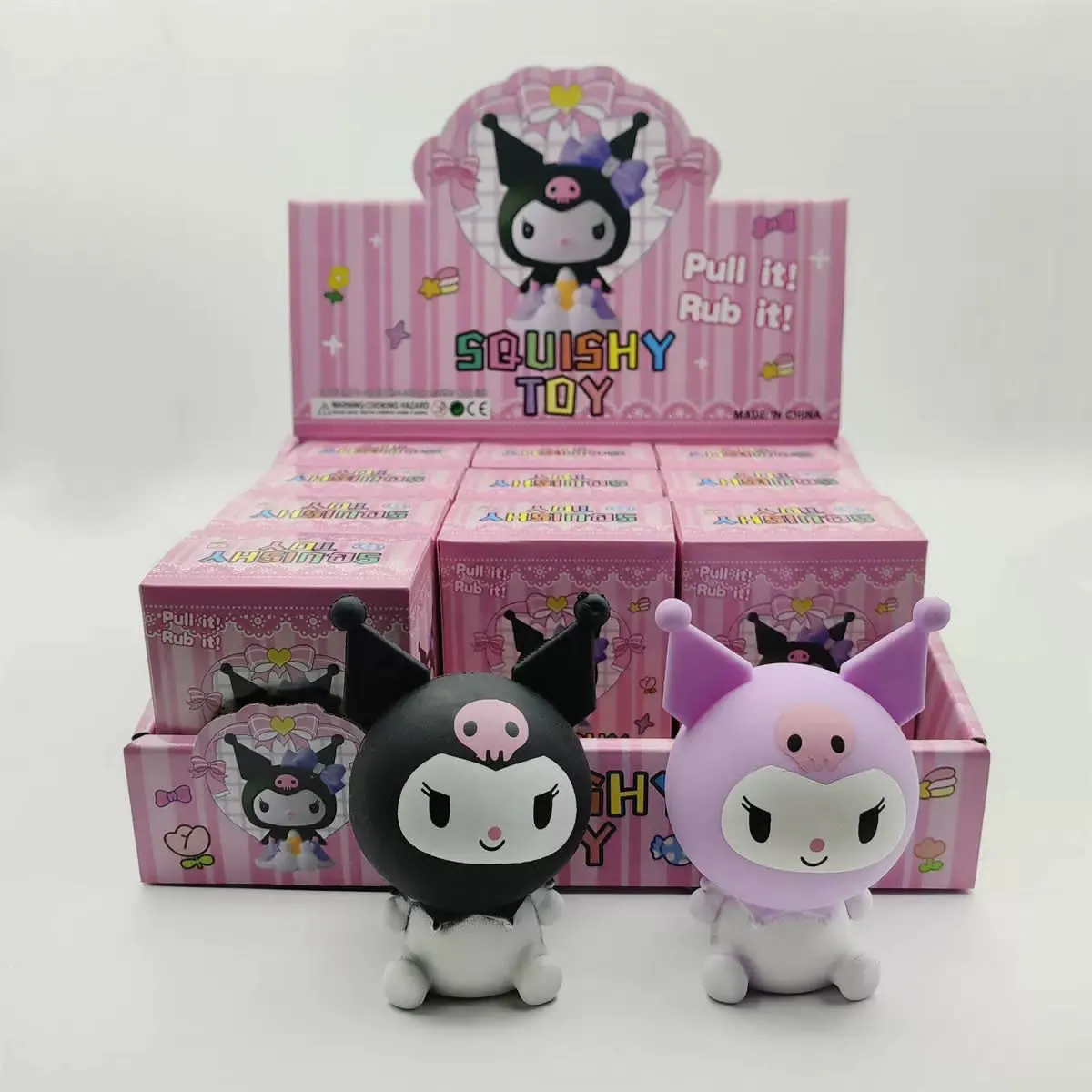 Squishy Toy Figurka Antystresowa Czarna i Fioletowa