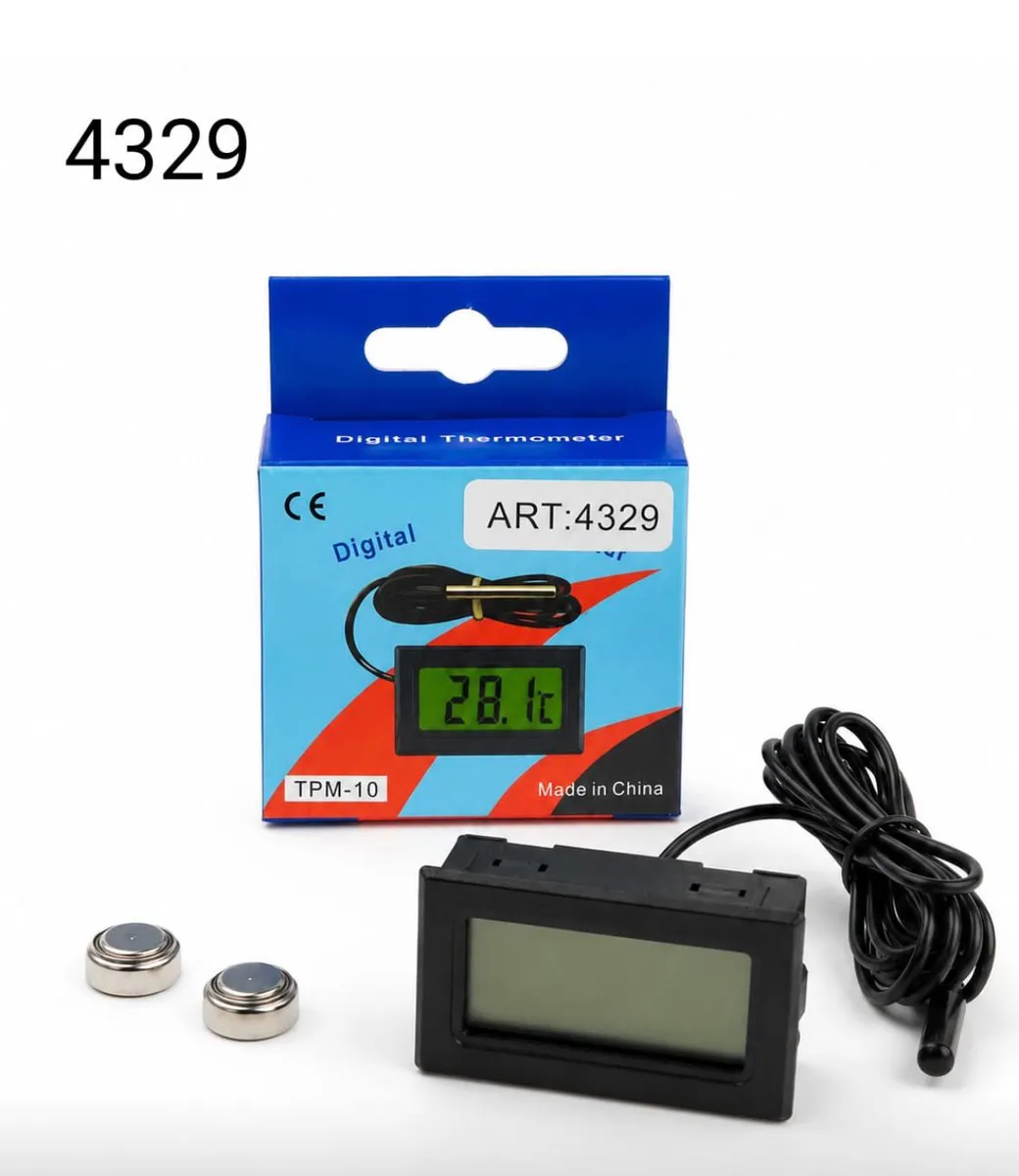 Cyfrowy termometr elektroniczny TPM-10 z sondą przewodową LCD