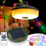 Solarne Lampki Kempingowe Ogrodowe LED 10 M z Pilotem