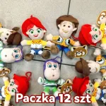 Zestaw 12 sztuk pluszowych breloków postaci z kreskówki