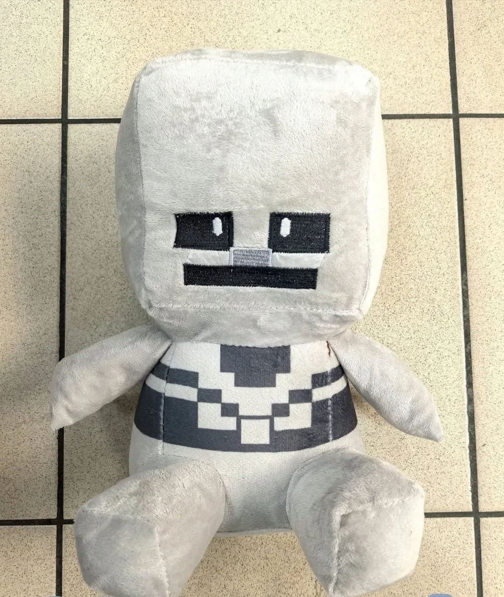 Pluszowa maskotka szara 30cm Minecraft styl
